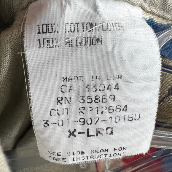 Roper Womens Western Shirt XL Khaki Blue Cowgirl Chic Ranch Rodeo Heritage Boho - Picture 5 of 9